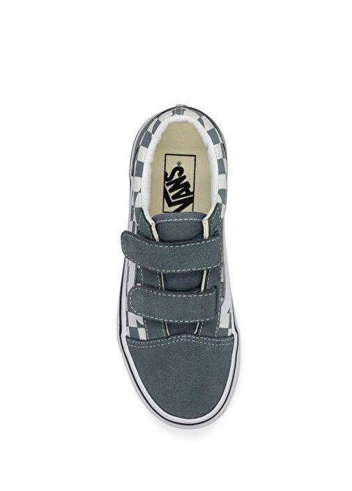 Old Skool V Koyu Yeşil Unisex Çocuk Deri Sneaker - Görsel 3