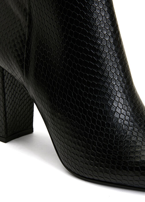 Siyah Kadın Deri Bot - Görsel 7