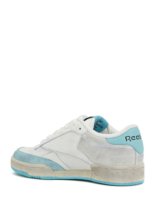 Club C Beyaz Mavi Kadın Deri Sneaker - Görsel 4