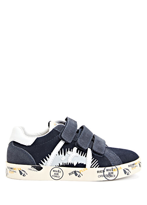 Lacivert Erkek Çocuk Deri Sneaker Deri - Görsel 2