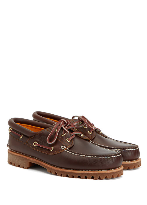 Authentic Kahverengi Erkek Deri Loafer - Görsel 3