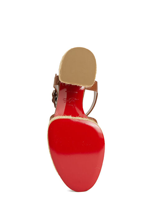 Calakala Kahverengi Kadın Deri Sandalet - Görsel 6