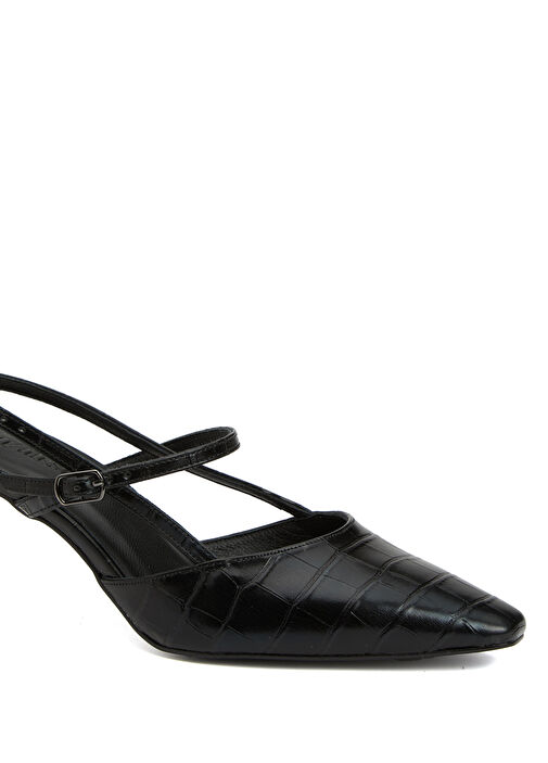 Siyah Topuklu Ayakkabı - Görsel 7