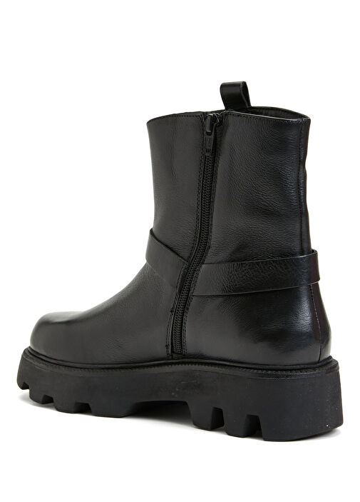 Siyah Kadın Deri Bot - Görsel 4