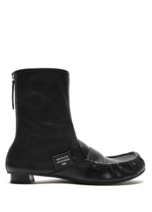 Siyah Kadın Deri Bot - Görsel 2