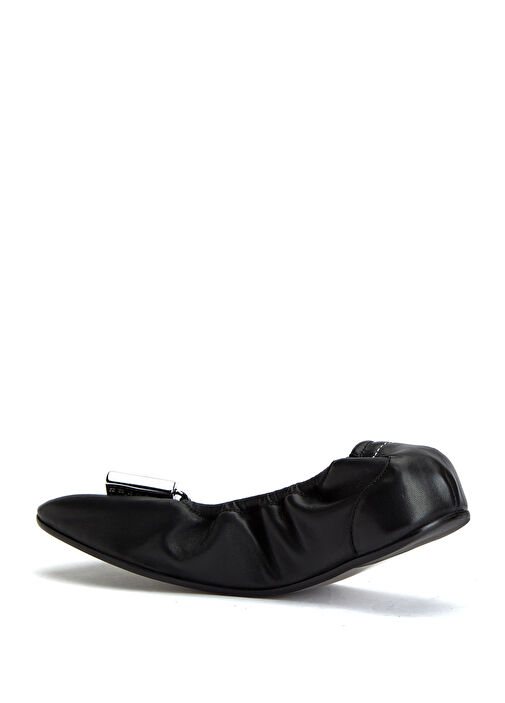 Mm6 Maison Margiela Mm6 Maison Margiela Siyah Logolu Deri Babet | Beymen Siyah - 4. görsel