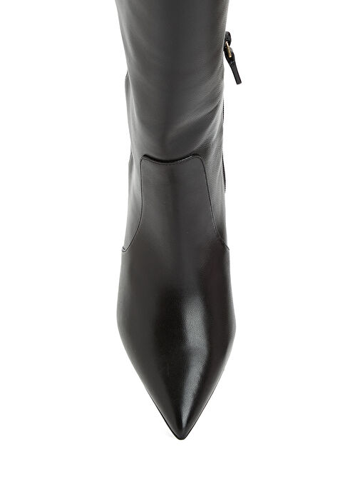 Siyah Kadın Deri Çizme - Görsel 5