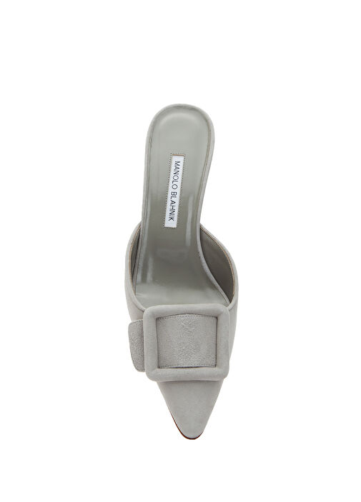 Maysale Lacivert Kadın Süet Terlik - Görsel 5