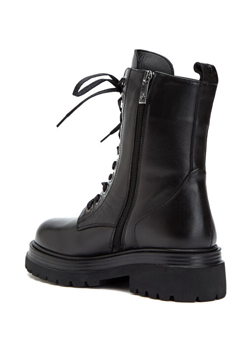 Siyah Kadın Deri Bot - Görsel 4