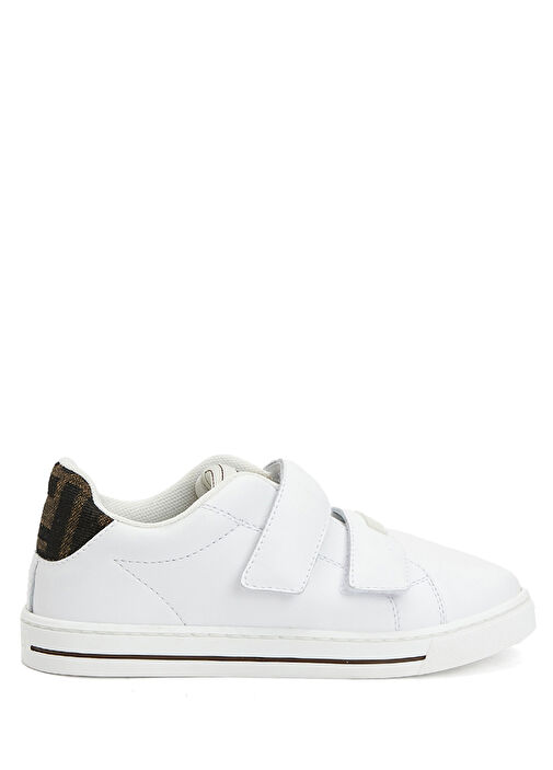 Beyaz Unisex Çocuk Deri Sneaker - Görsel 2