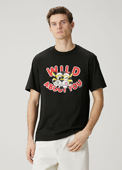 Kenzo Siyah Erkek Wild Tiger Siyah Classic T-shirt 1885920 | Beymen