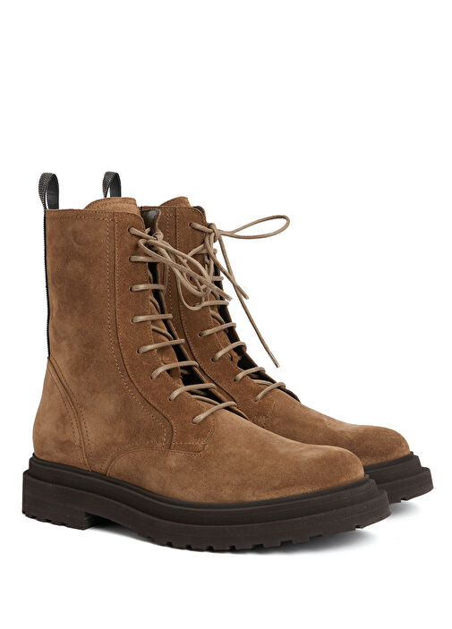 Kahverengi Kadın Süet Bot - Görsel 3