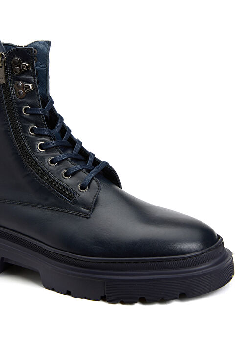 Lacivert Erkek Deri Bot - Görsel 7