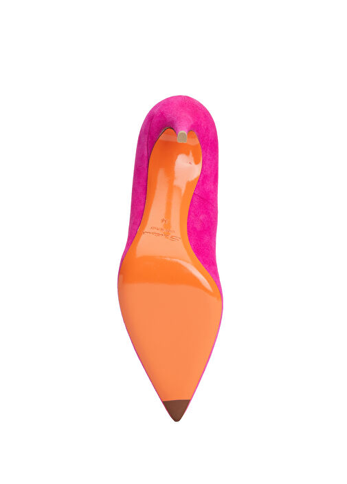 Santoni Santoni Fuşya Süet Stiletto Beymen'de! Fuşya - 6. görsel