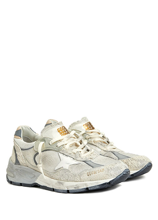 Dad-Star Silver Beyaz Kadın Deri Sneaker - Görsel 3