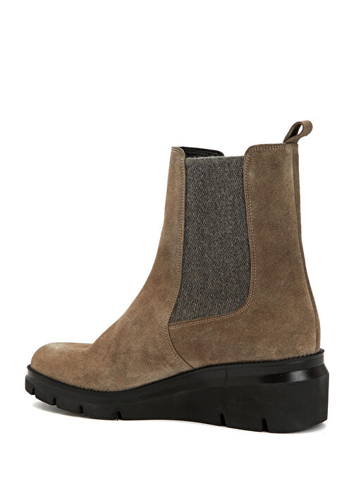 Vizon Lastikli Kadın Deri Bot - Görsel 4