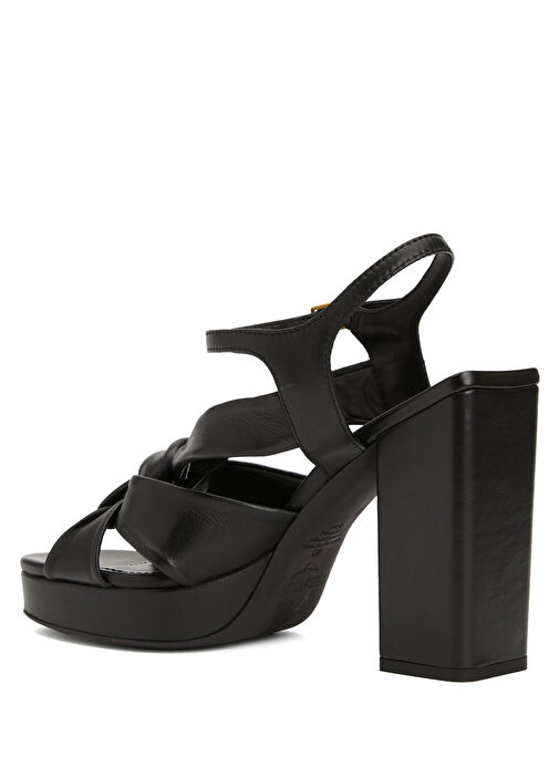 Forget Me Siyah Kadın Deri Topuklu Ayakkabı - Görsel 4