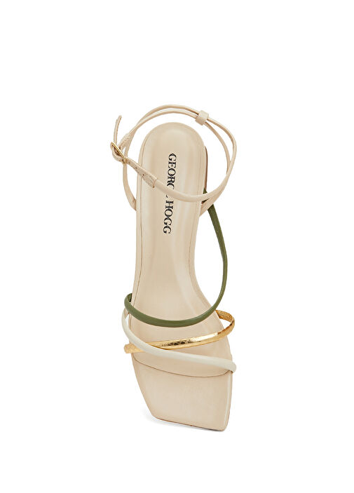 George Hogg George Hogg Beyaz Altin Gold Kadın Deri Sandalet Beymen'de! Beyaz Altin - 5. görsel