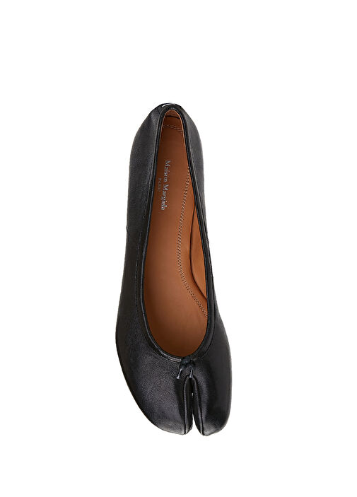 Tabi Siyah Kadın Deri Babet - Görsel 5