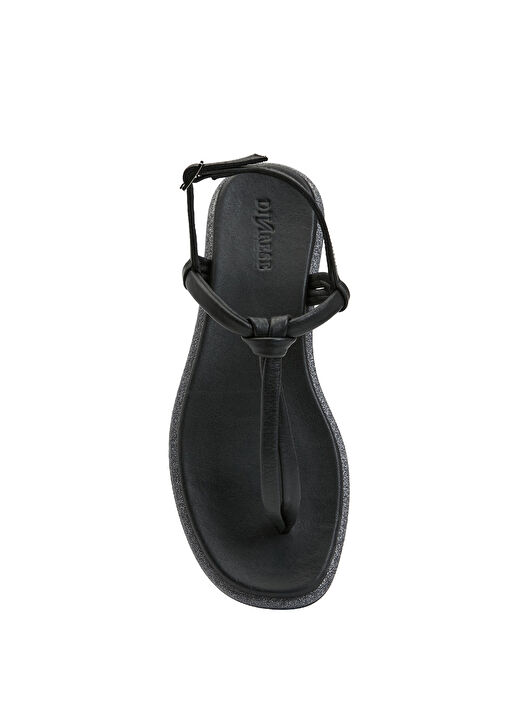 Divarese Divarese Siyah Kadın Deri Sandalet Beymen'de! Siyah - 5. görsel