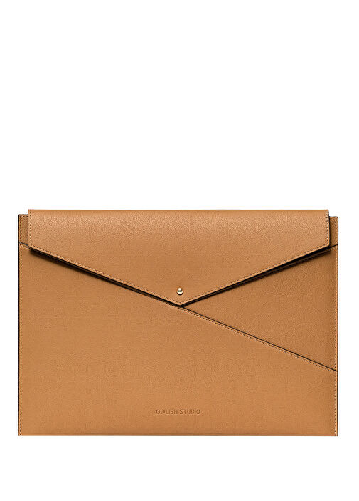 Envelope 13" Taba Deri Unisex MacBook Kılıfı