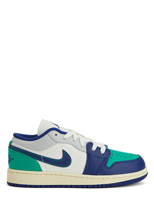Air Jordan 1 LOW Beyaz Çocuk Deri Sneaker - Görsel 2