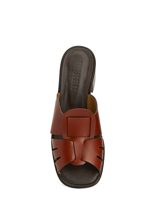 Ancora Taba Kadın Deri Sandalet - Görsel 5