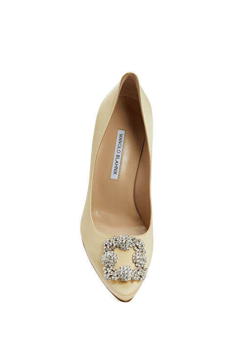 Açık Sarı Topuklu Ayakkabı - Görsel 5