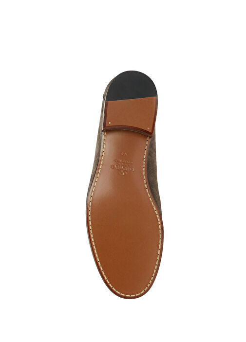 Valentino Garavani Kahverengi Valentino Garavani Süet Erkek Loafer