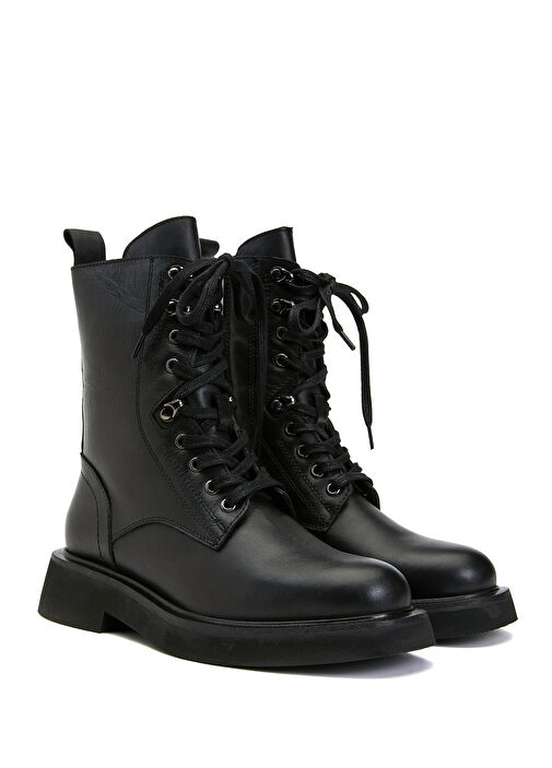 Siyah Kadın Deri Bot - Görsel 3