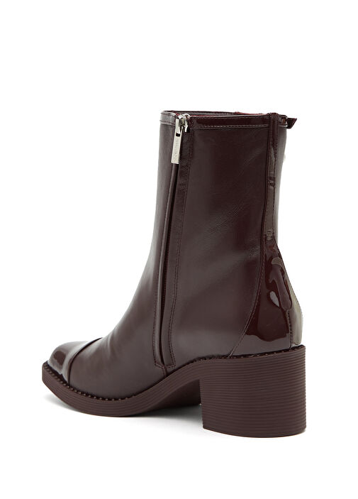 Adry Bordo Kadın Deri Bot - Görsel 4