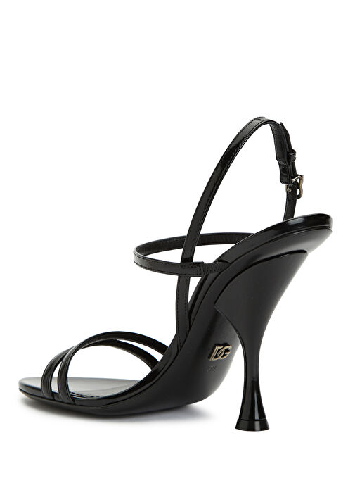 Siyah Kadın Deri Sandalet - Görsel 4