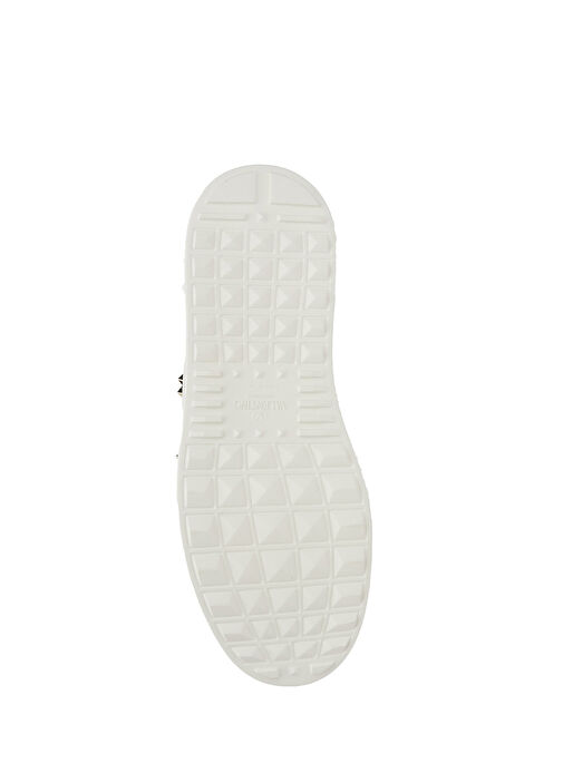 Rockstud Untitled Beyaz Kadın Deri Sneaker - Görsel 6