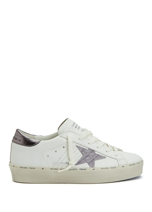 Hı Star Beyaz Kadın Deri Sneaker - Görsel 2
