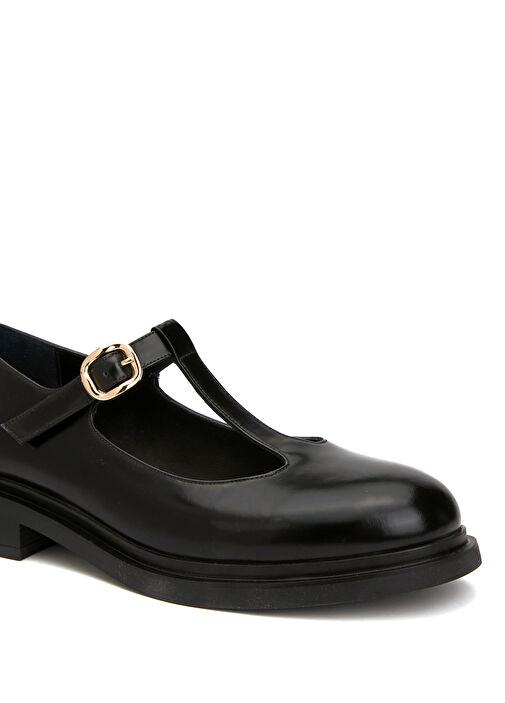 Siyah Kadın Deri Ayakkabı - Görsel 7