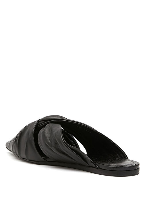 Siyah Kadın Deri Terlik - Görsel 4