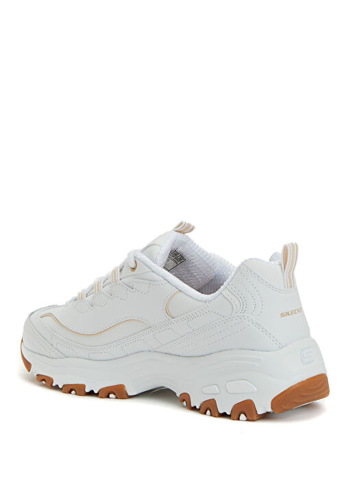 D'lites Beyaz Kadın Deri Sneaker - Görsel 4
