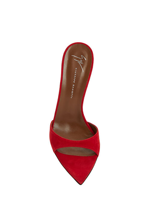 Kırmızı Kadın Süet Terlik - Görsel 5