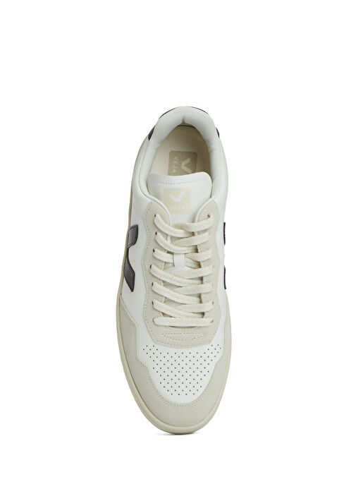 V-90 O.T. Siyah Beyaz Erkek Deri Sneaker - Görsel 5