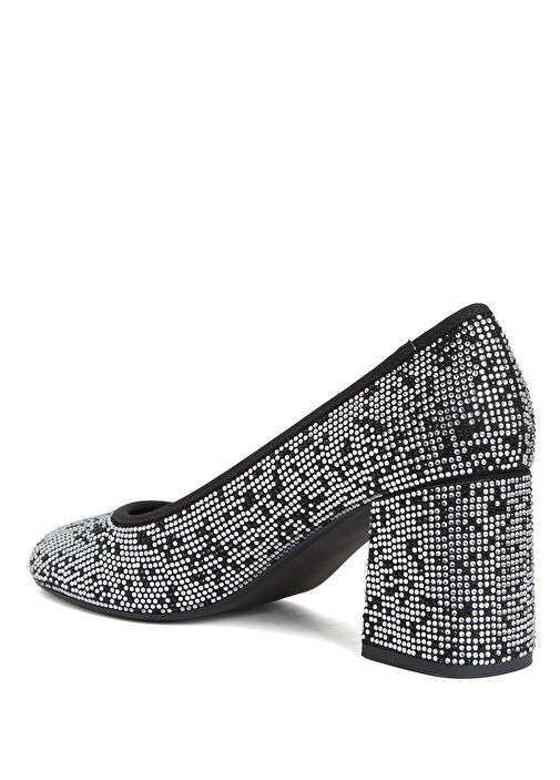 Silver Taşlı Topuklu Ayakkabı - Görsel 4