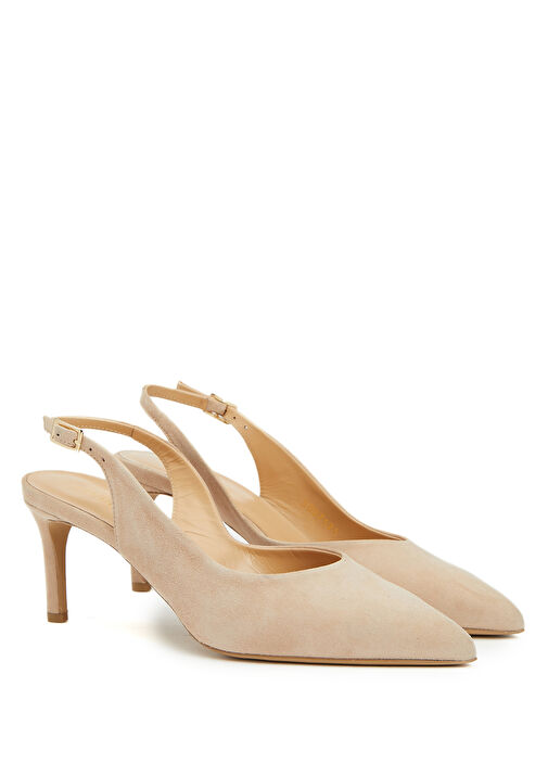 Vizon Kadın Süet Topuklu Ayakkabı - Görsel 3