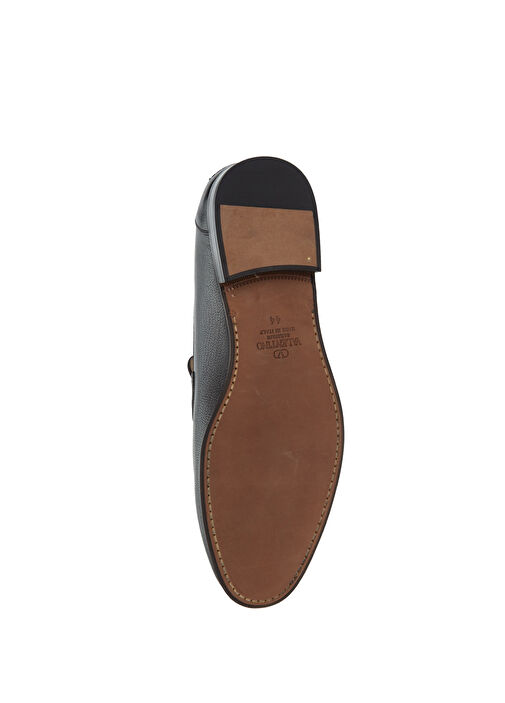 Siyah Erkek Deri Loafer - Görsel 6