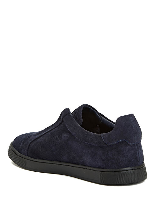Lacivert Erkek Deri Sneaker - Görsel 4