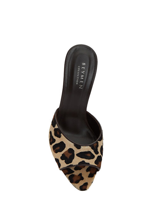 Beymen Collection Beymen Collection Essential Leopar Desenli Kadın Deri Terlik Sandalet & Terlik | Beymen Leopar - 5. görsel