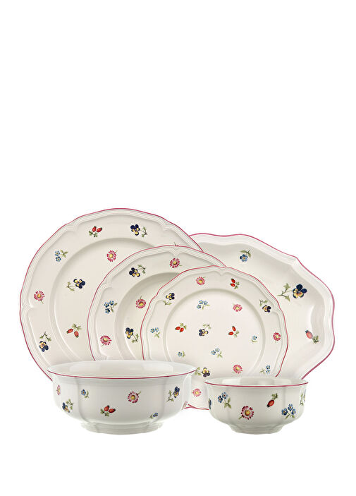 Villeroy & Boch - Petite Fleur Çiçek Desenli 12 Kişilik 51 Parça