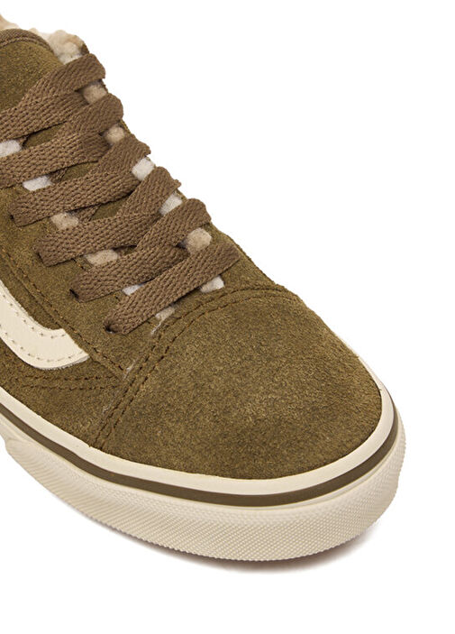 Old Skool Kahverengi Çocuk Süet Sneaker - Görsel 3