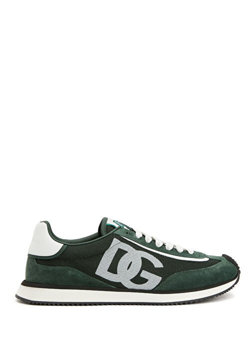 Beyaz Yeşil Erkek Deri Sneaker - Görsel 2