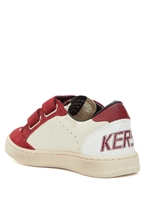 Ball Star Bej Unisex Çocuk Deri Sneaker - Görsel 4