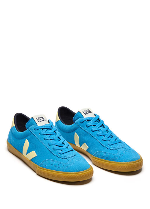 Volley Mavi Kadın Deri Sneaker - Görsel 3