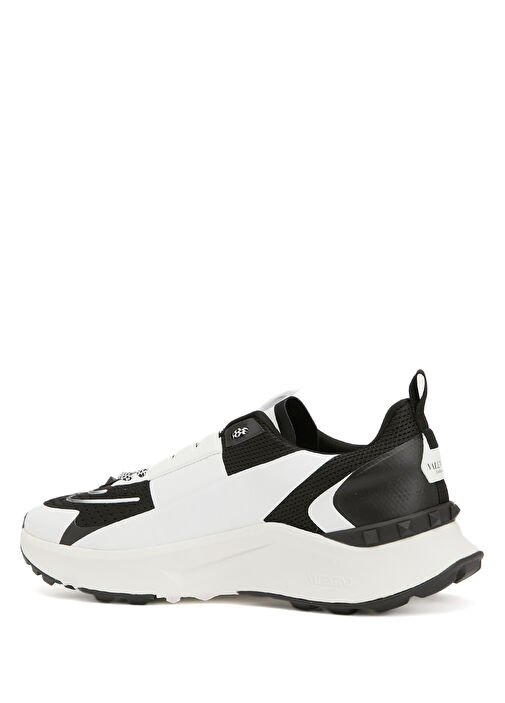 True Act Siyah Beyaz Erkek Deri Sneaker - Görsel 4